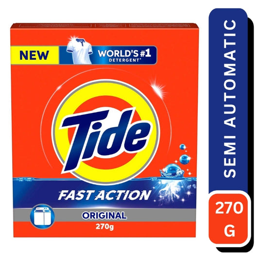 TIDE semi Automatic Detergent powder 270Gm (32 pcs)