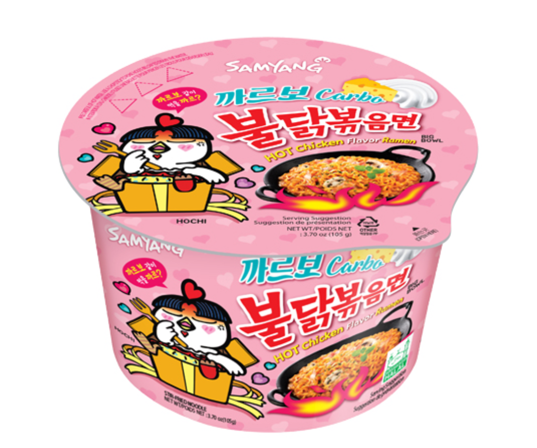 Hot Chicken Cream Carbonara Bowl